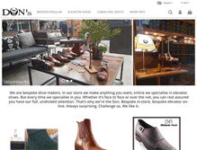 Tablet Screenshot of donsfootwear.com